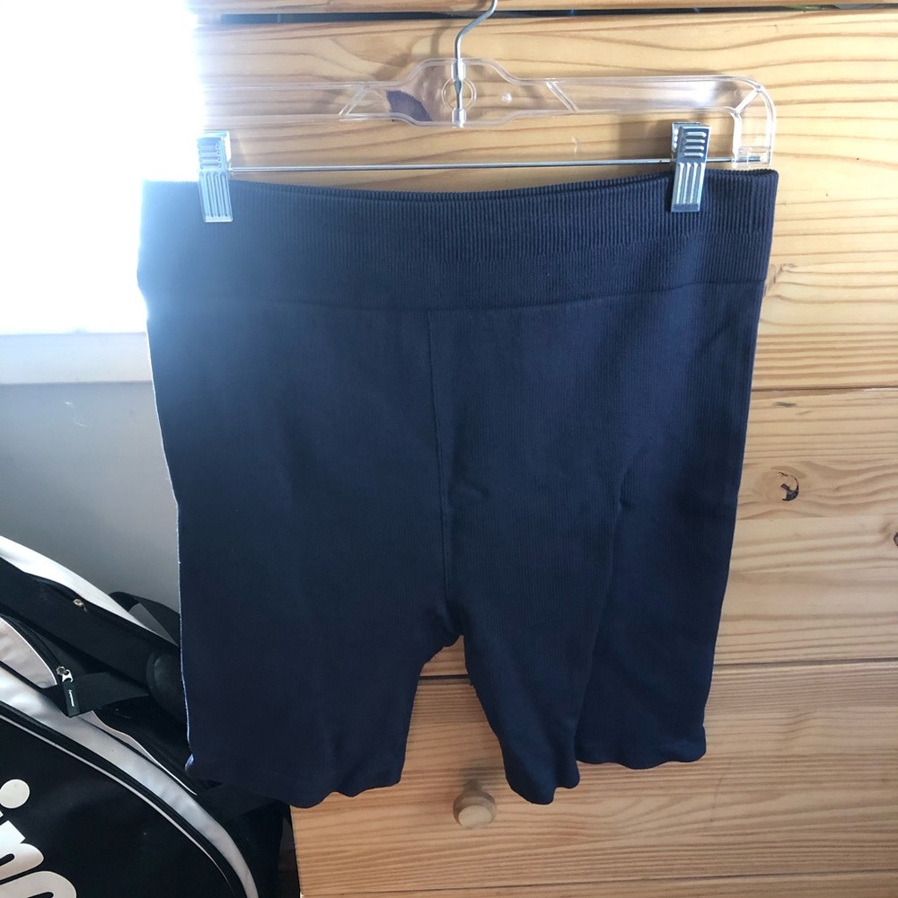Navy Biker Shorts